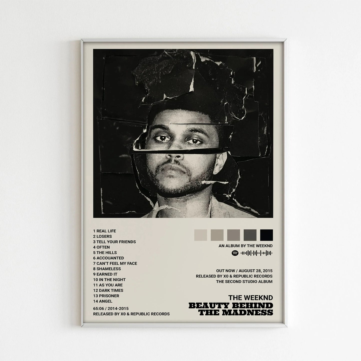 Kinderkamer poster met alfabet of cijfers