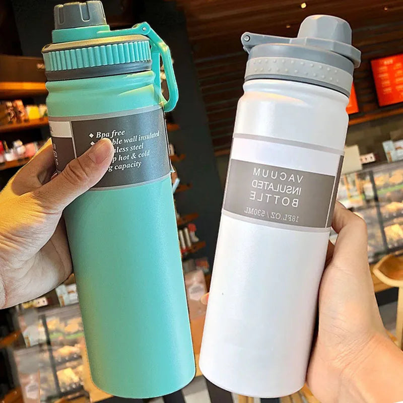 Thermosfles met stijlvolle vorm – Past in elke tas