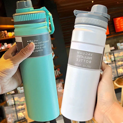 Thermosfles met stijlvolle vorm – Past in elke tas