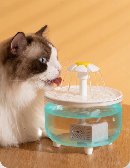Fonteintje voor kat met extra reservoir – Langere drinktijd
