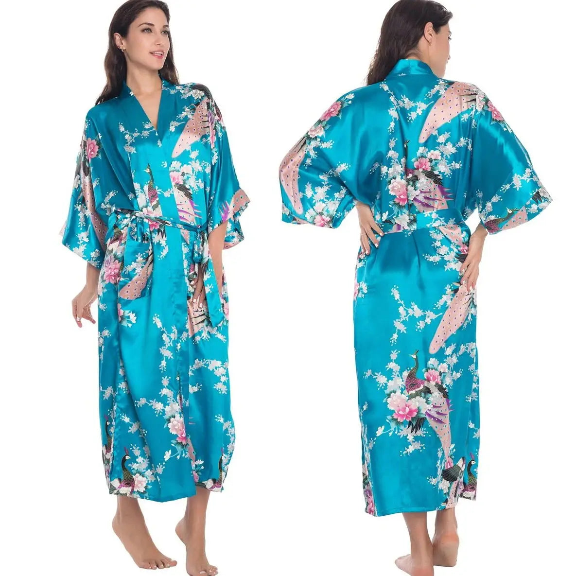 Ochtendjas dames met subtiel patroon – Rustig en elegant