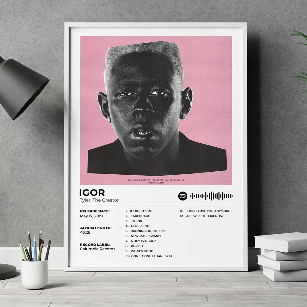Poster met kaart van wereld of stad