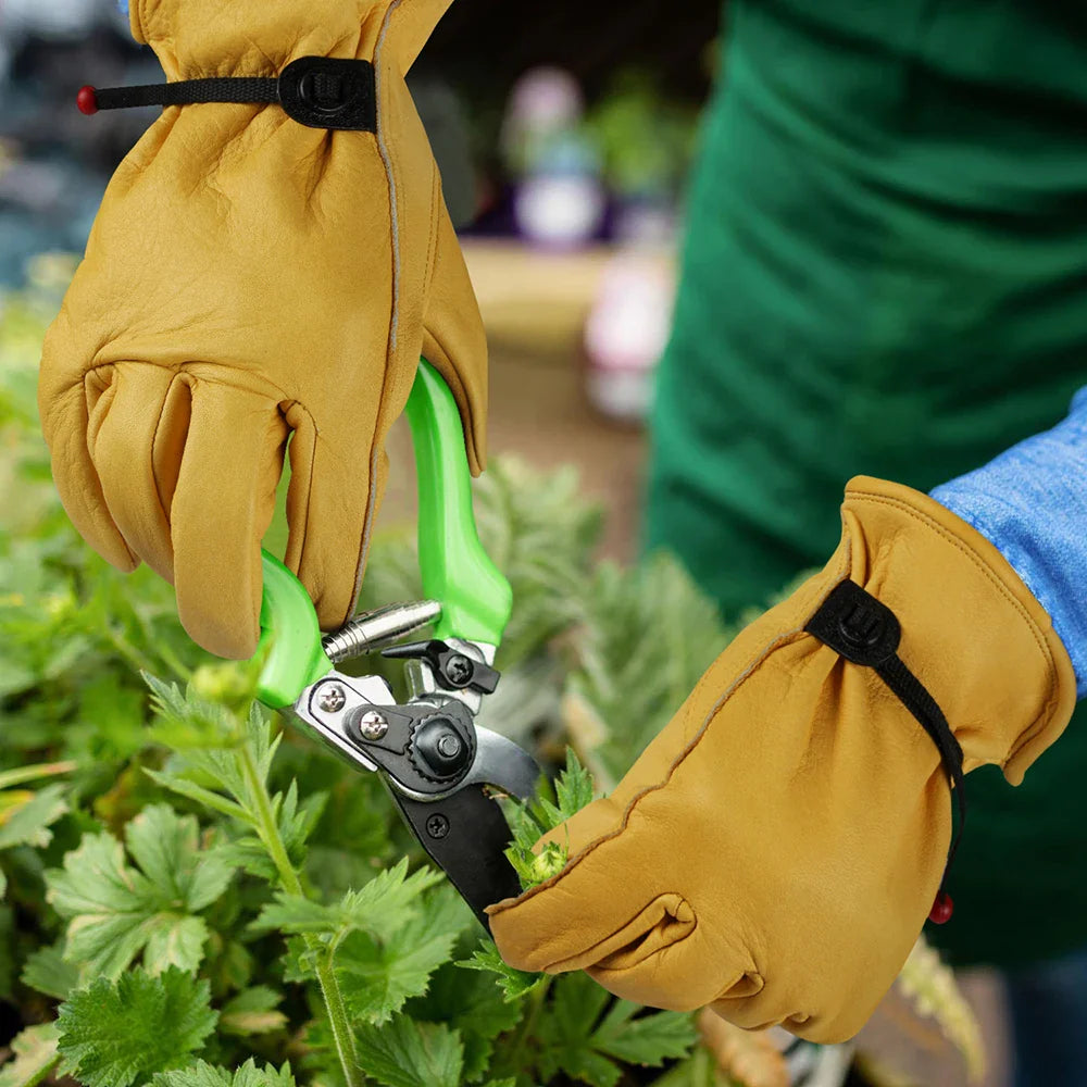 Lederen rijhandschoenen voor heren