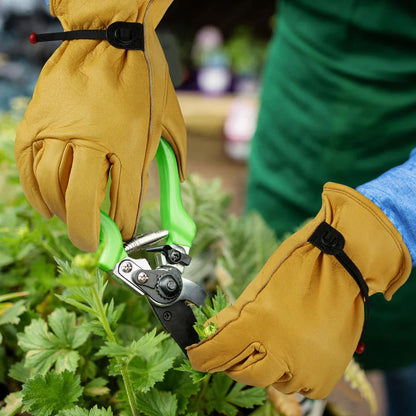 Lederen rijhandschoenen voor heren