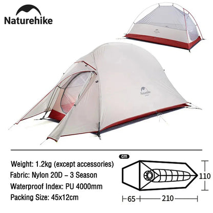Action camping tent in draagtas – Makkelijk mee te nemen