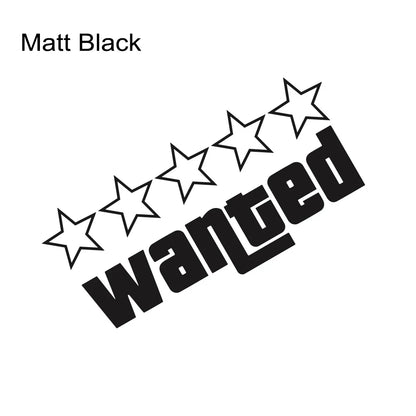 auto stickers - regenboog 'Wanted' ontwerp voor unieke uitstraling