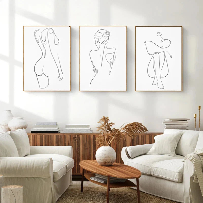 Posterset voor harmonieuze wand