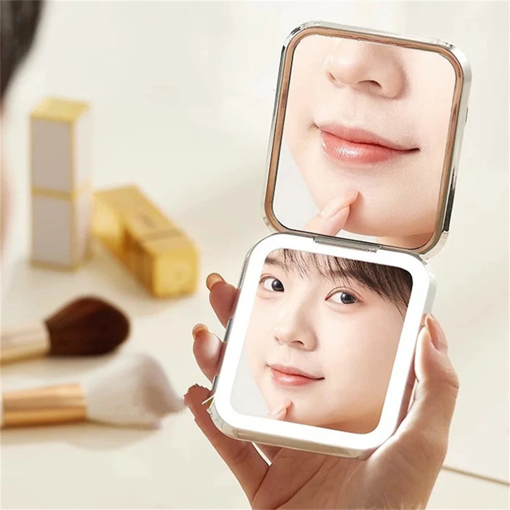 Draaibare make-up spiegel met verlichting – Flexibel en handig