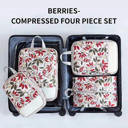 Compacte draagtas met leren details