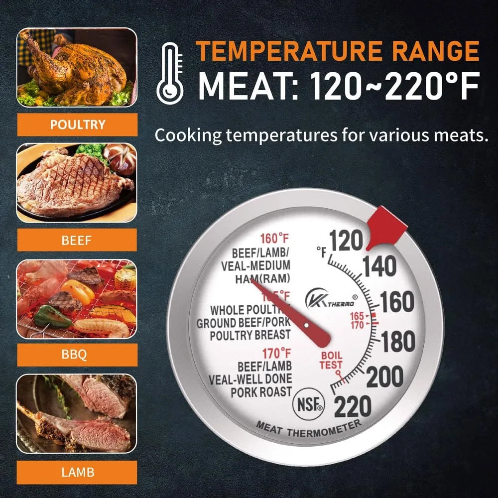 Vleesthermometer met magnetische houder