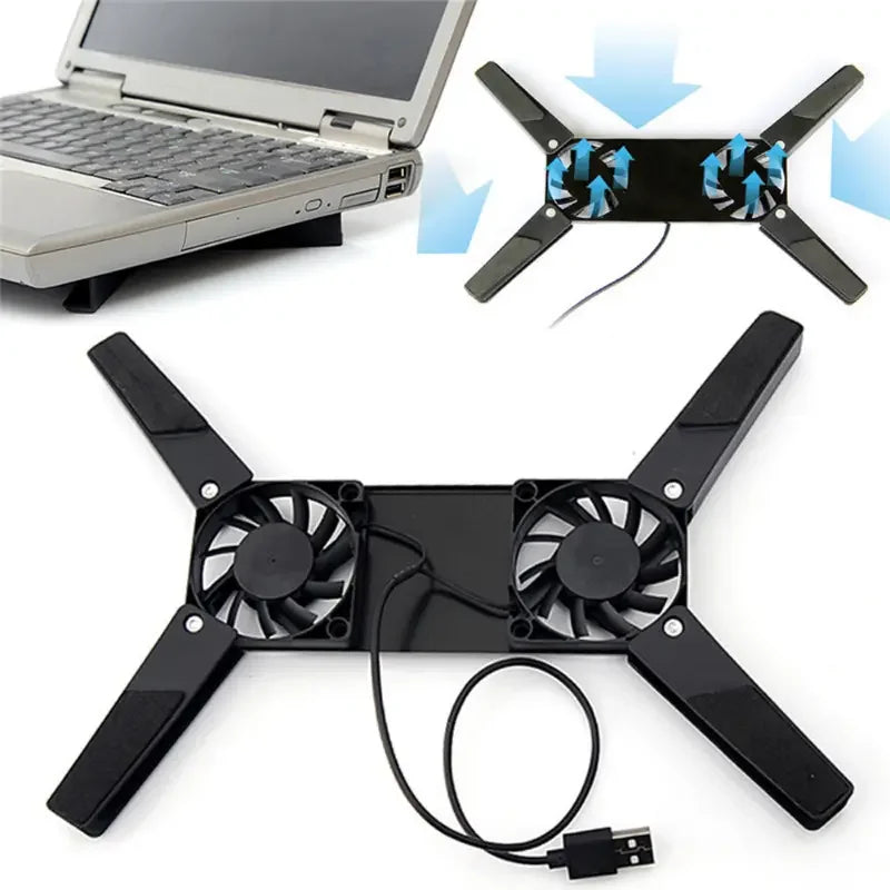 Compacte laptop standaard voor op reis