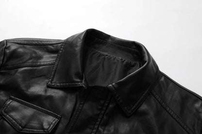 Leren jas heren met afneembare capuchon – Twee looks in één