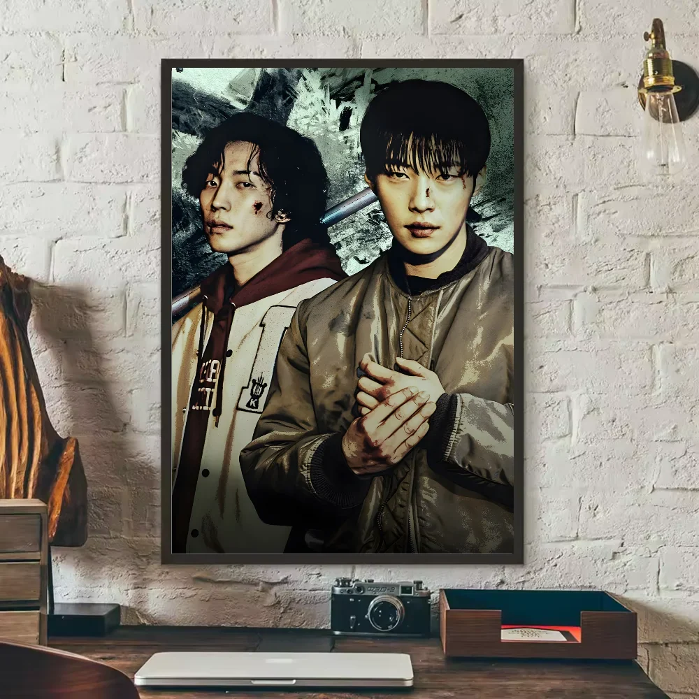 Poster met dieren in zachte kleuren