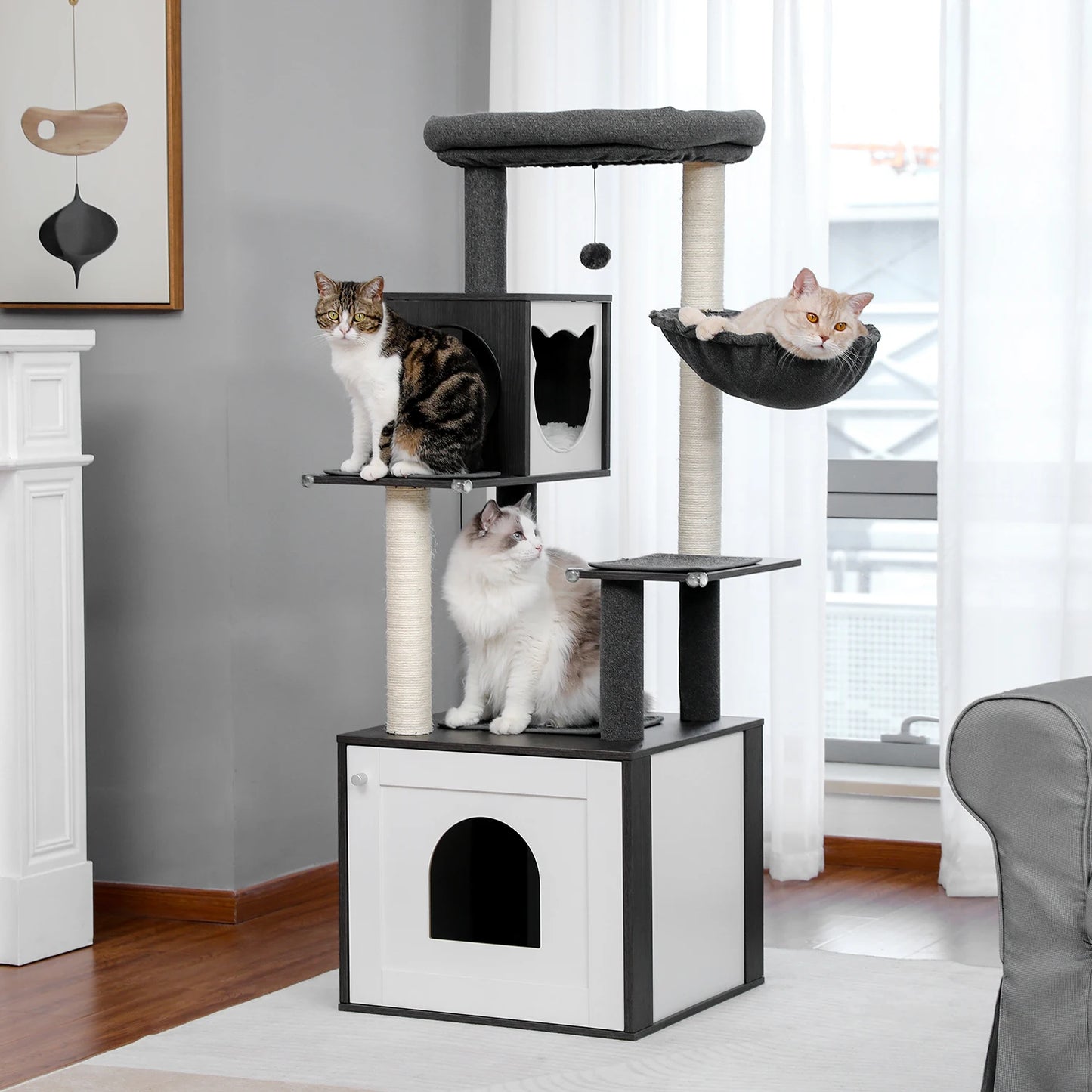 Kattenkrabpaal XXL – Voor actieve en grote katten