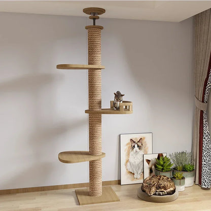 Design kattenmeubel met krabvlak – Functioneel kunstwerk