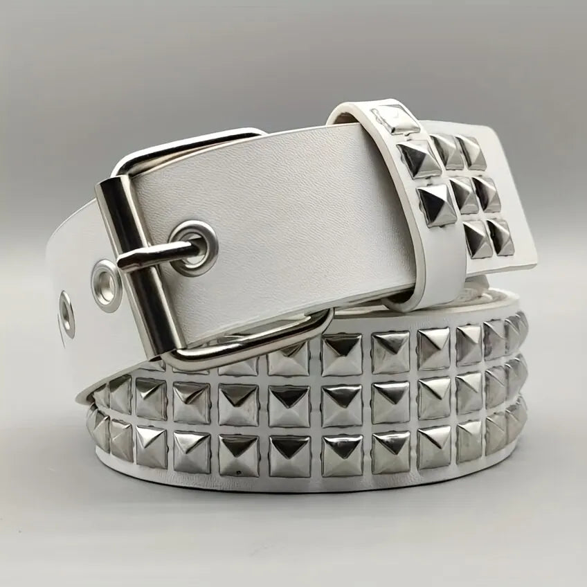 Riem heren met geborstelde metalen gesp