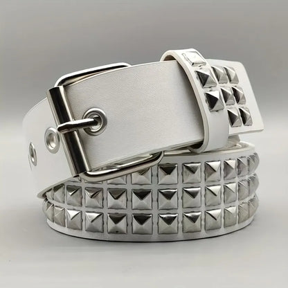 Riem heren met geborstelde metalen gesp