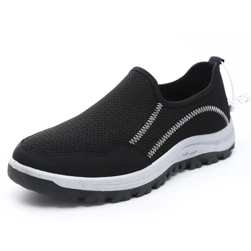 Heren schoenen met canvas bovenkant