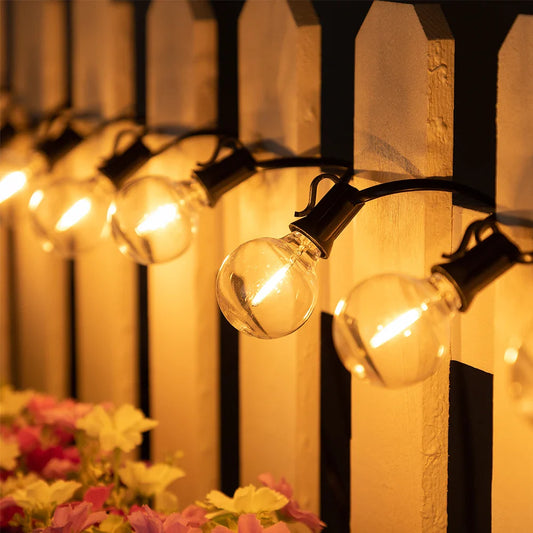 Licht slinger met houten figuren – Natuurlijke uitstraling