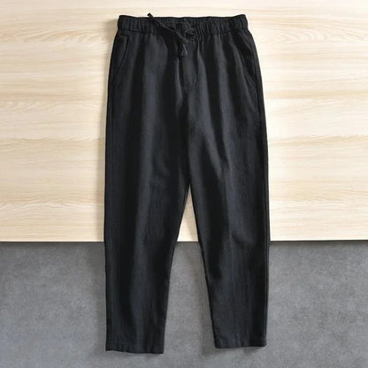 Linnen broek heren in ton-sur-ton look – Minimalistisch chic