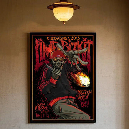 Vintage posters met textiellook