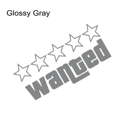 auto stickers - regenboog 'Wanted' ontwerp voor unieke uitstraling