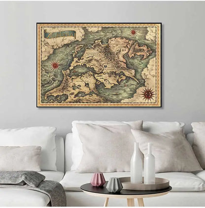 Wereldkaart met geografische details – Zeer informatief