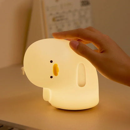Lampje voor nachtkast met stoffen kap – Warm licht