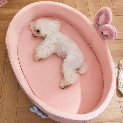 Hondenmand groot - Pluche roze oase voor comfortabel slapen