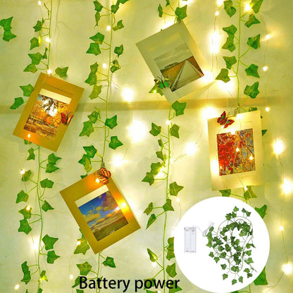 Lichtslingers binnen met houten decor – Natuurlijk en warm