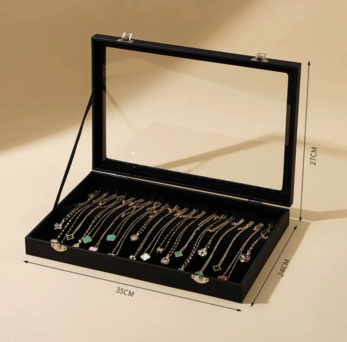 Sieraden organizer met spiegeldeksel – Slim en stijlvol