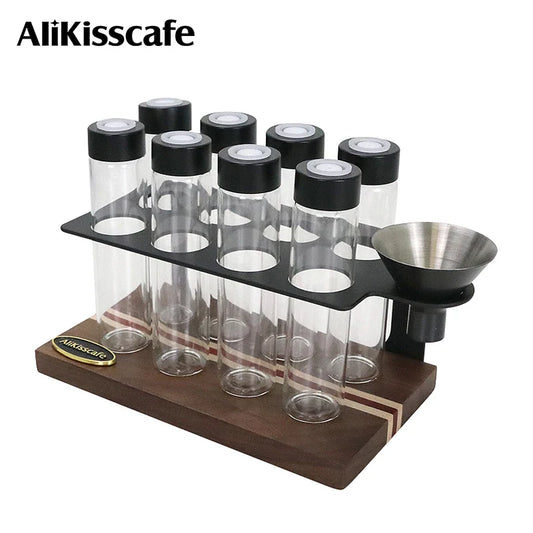 Glazen koffiekopjes in premium koffiewaar set
