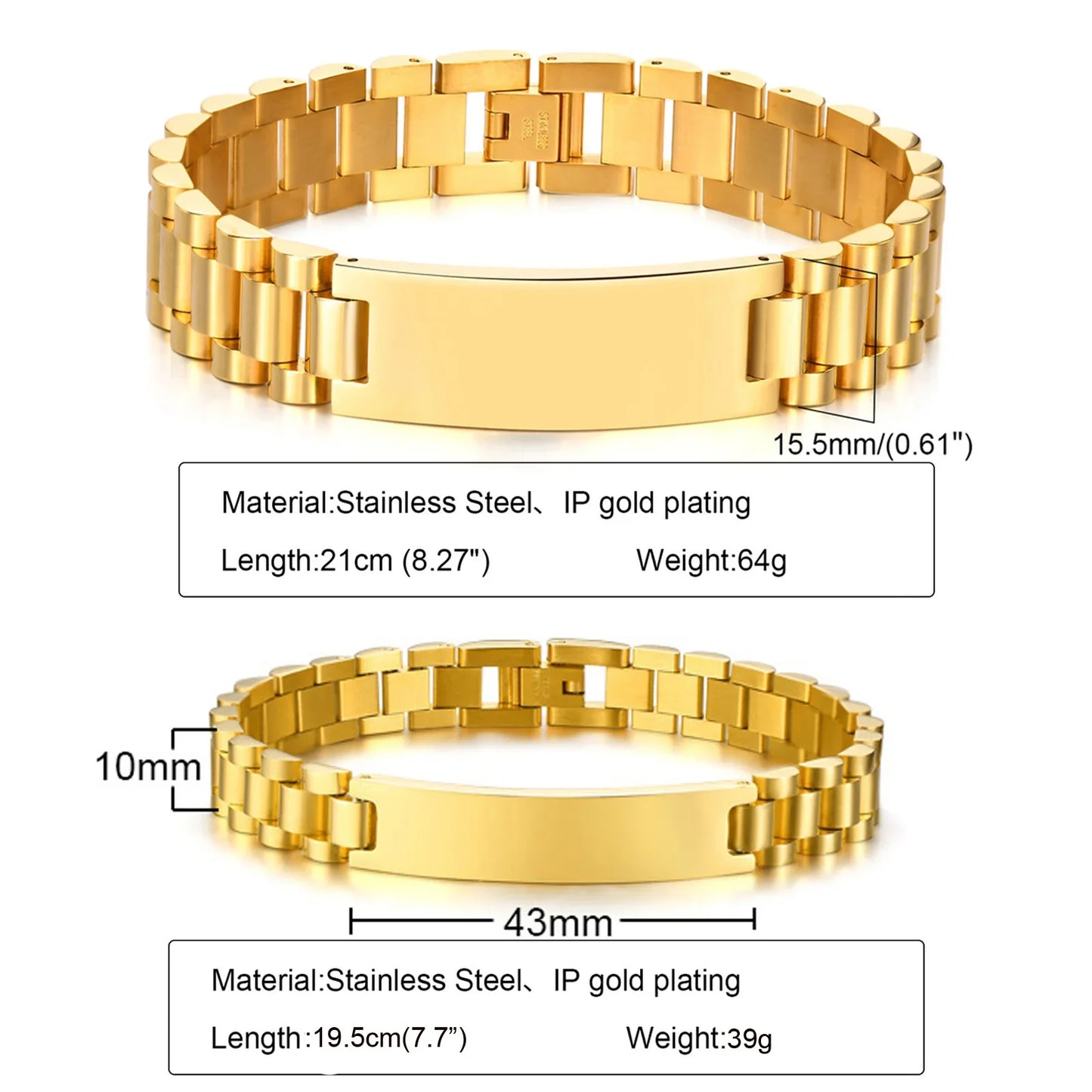 Armband met op maat gemaakte boodschap