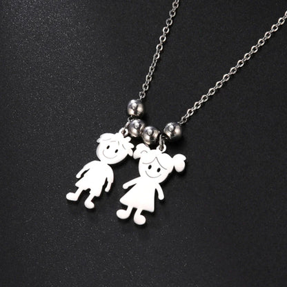 Ketting met korte boodschap op hanger