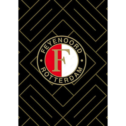 Abstracte poster met penseelstreken