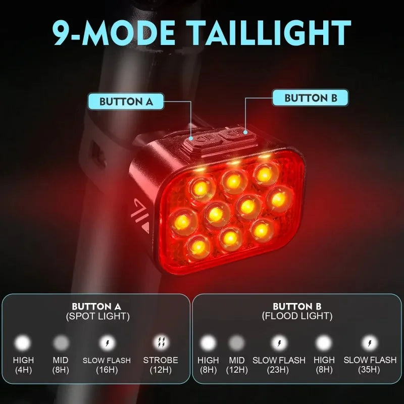 LED fietslamp met helder wit licht