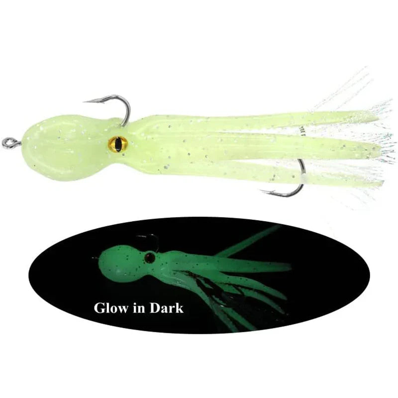 Softbait visjes met interne glitter