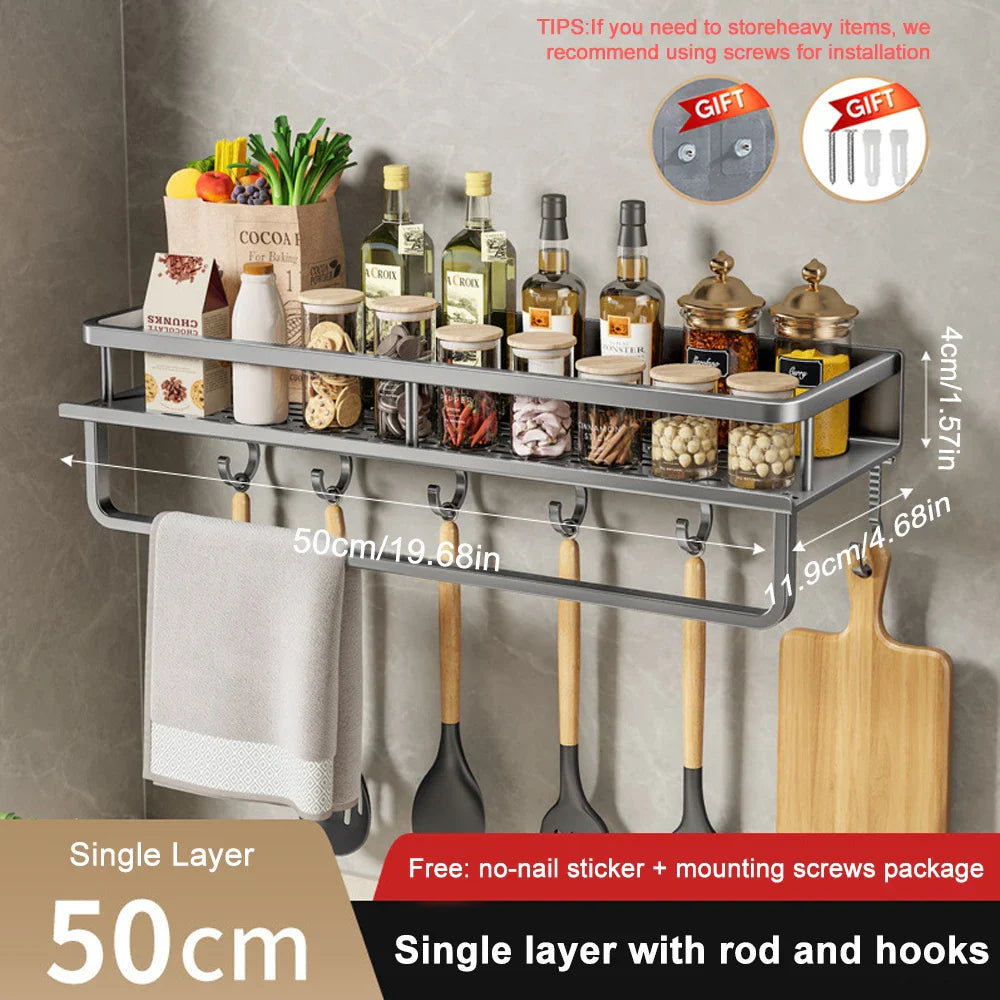 Houten kruidenrekje met minimalistisch profiel