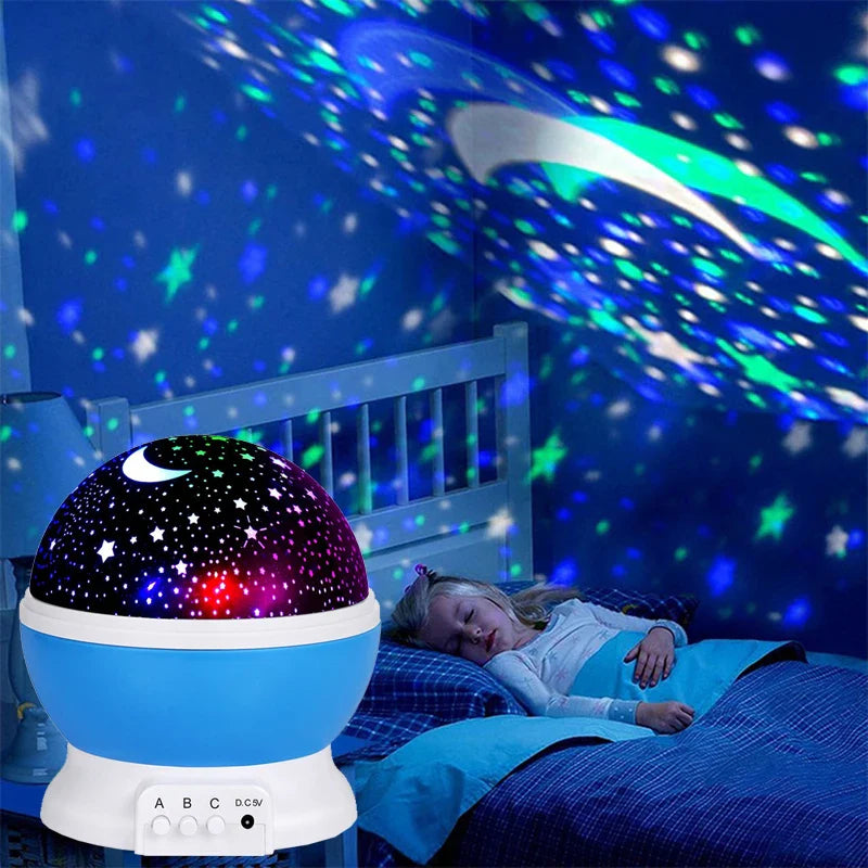 Modern design projector lamp met sterrenhemel