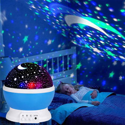 Modern design projector lamp met sterrenhemel