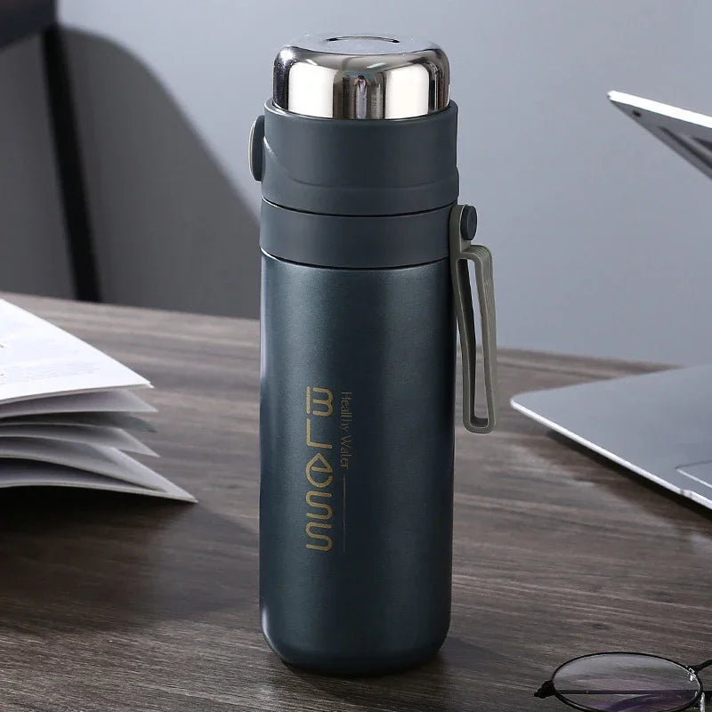 Thermosfles met pushknop – Eenvoudig in gebruik