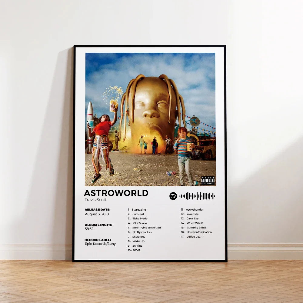 Posters in galerie-opstelling combineren