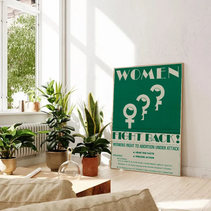 Poster met lijnen en vlakken in modern design