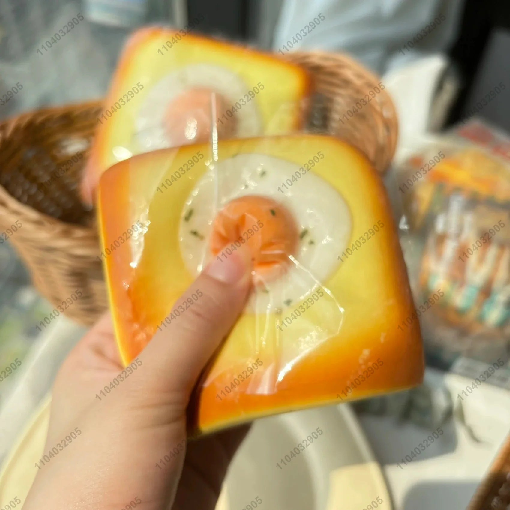 Zachte fidget toy in pasteltinten