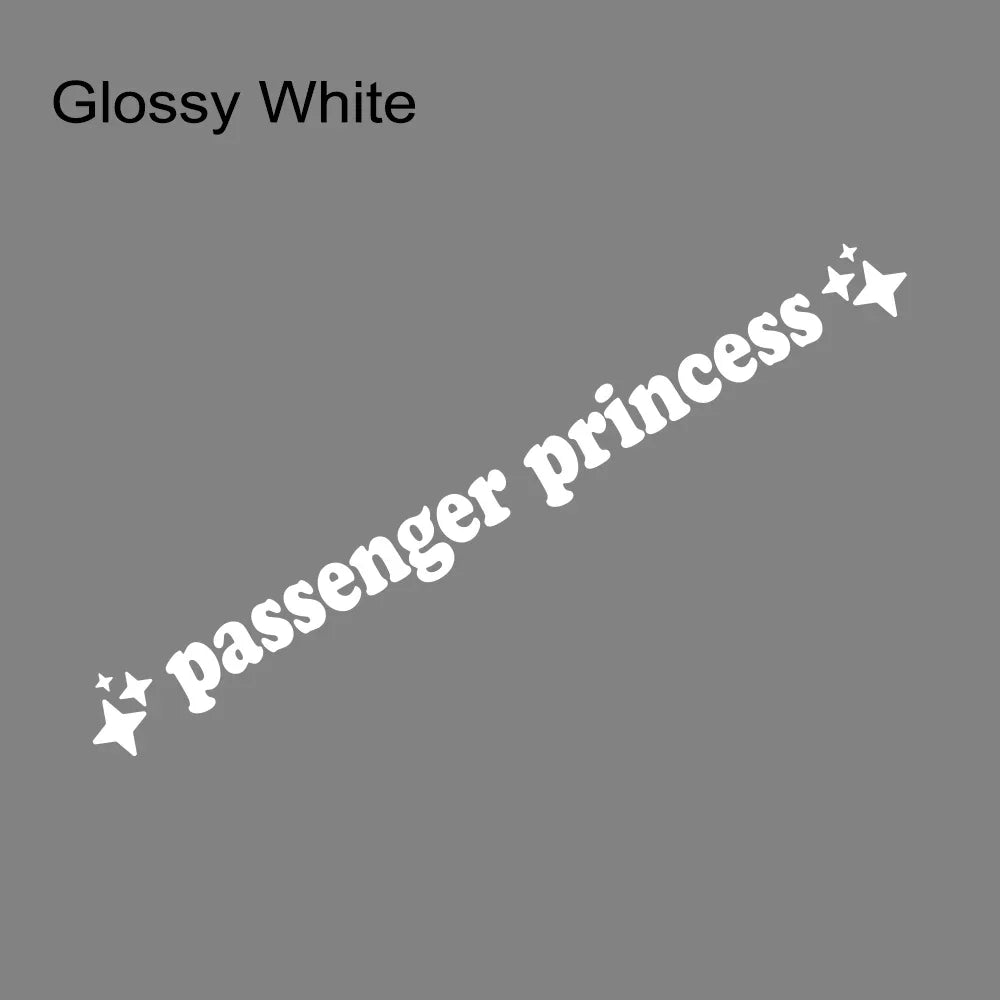 Auto stickers - Passenger Princess design voor persoonlijke uitstraling