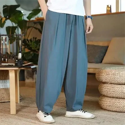 Linnen broek heren met split aan de pijp – Trendy detail