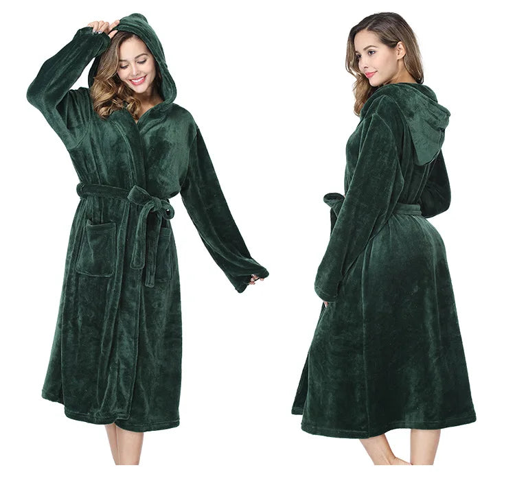 C&A ochtendjas dames fleece zacht – Ideaal voor herfst en winter