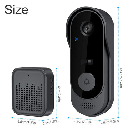 Deurbel met video en ingebouwde speaker – Spreek direct met bezoekers