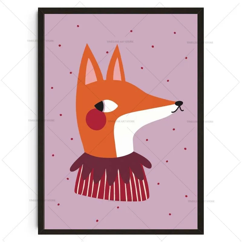 Wandposter met geometrische vormen