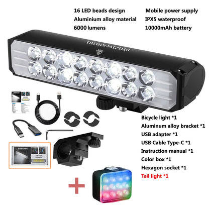 LED fietslamp met universele montageclip